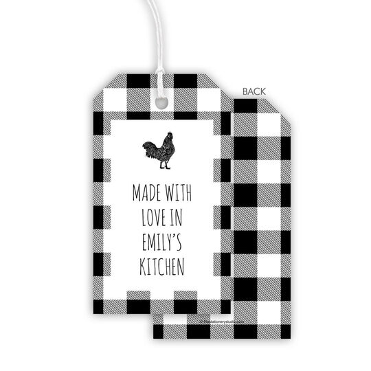 Gingham Hanging Gift Tags